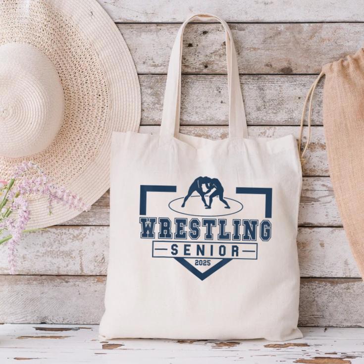 Wrestling Senior Night Wrestling Senior 2025 Graduation 66 Canvas Tote Bag