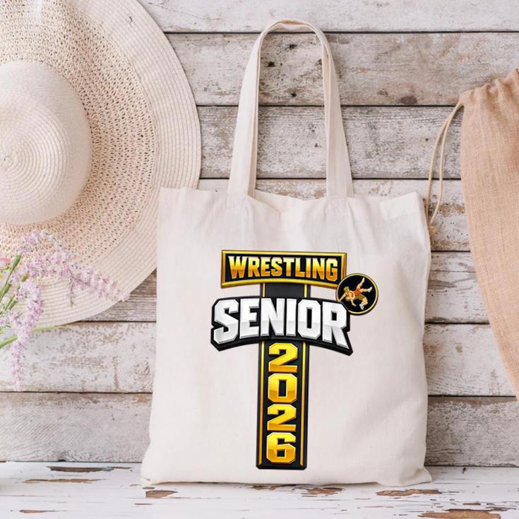 Wrestling Senior Night Senior 2026 Faith Cross Graduation Canvas Tote Bag