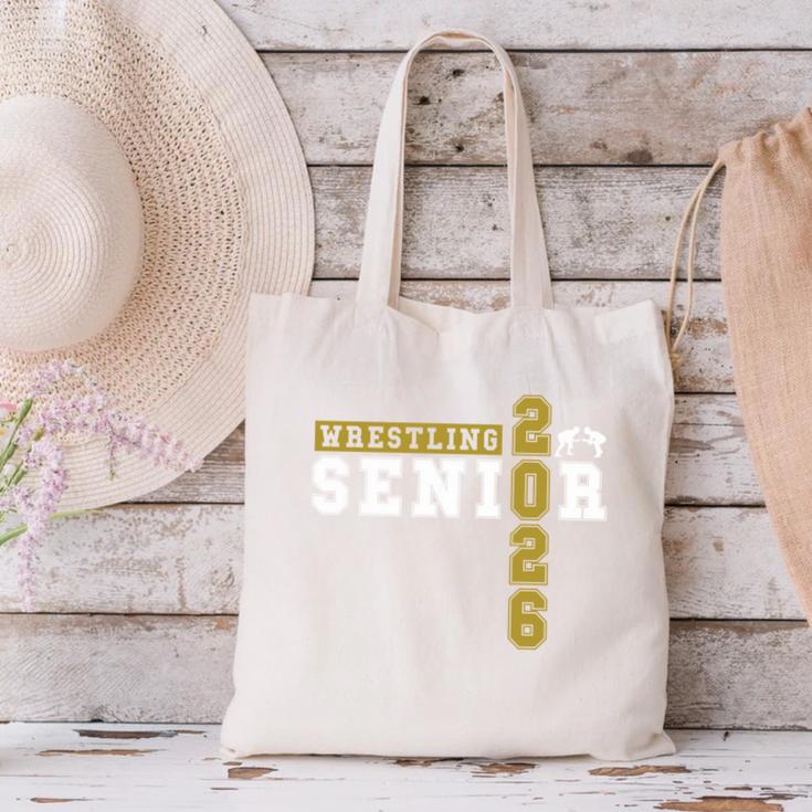 Wrestling Senior Night Wrestling Senior 2026 Graduation 43 Canvas Tote Bag