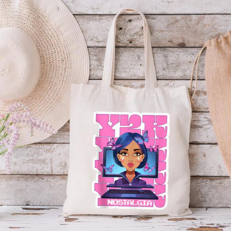 Y2K Nostalgia Retro Aesthetic Trendy Vintage Canvas Tote Bag