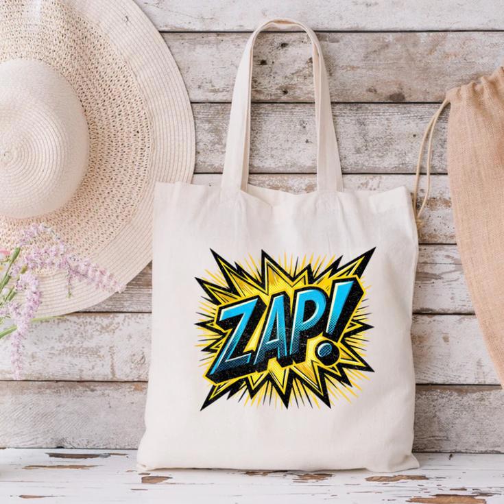 ZAP Comic Book Retro Artwork – Cartoon Collector Canvas Tote Bag ZAP Comic Book Retro Artwork – Cartoon Collector Canvas Tote Bag