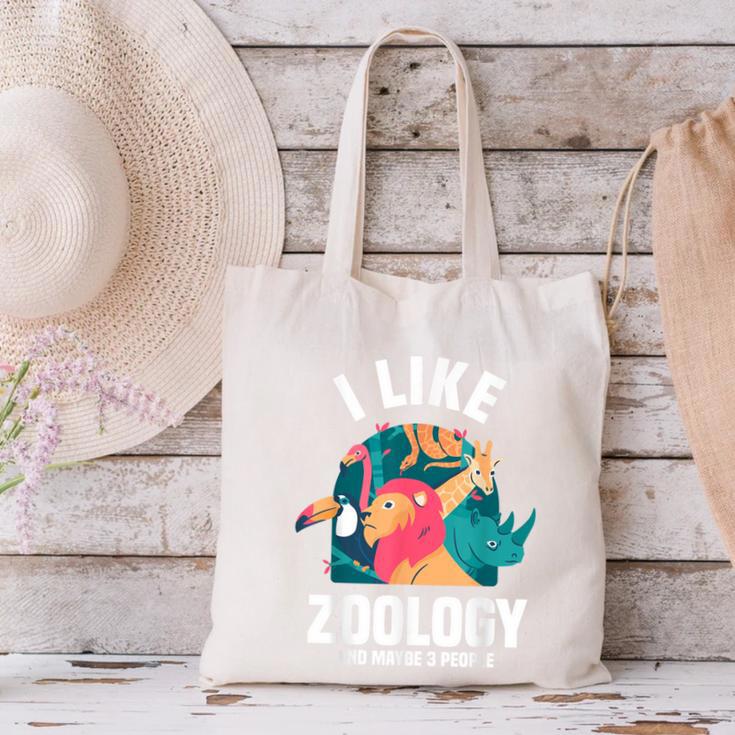 Zoologist Scientist Wildlife Biologist Zoology Introverted Canvas Tote Bag