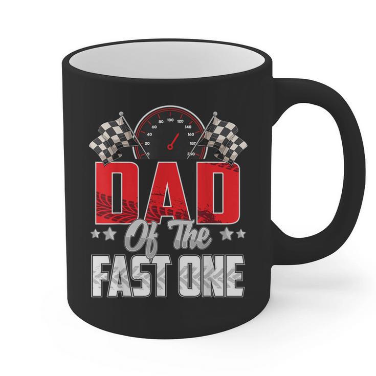 1 Year Old Racing Car Fast One Birthday 1st Family Dad Graphic Print Coffee Mug