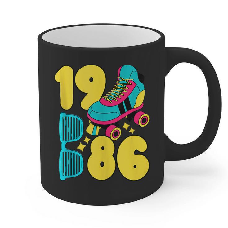 1986 Retro Raised In The 80s Old School Nostalgia Vibes Graphic Print Coffee Mug