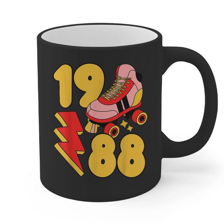 1988 Retro Roller Skate Vintage 80s Nostalgia Collector Graphic Print Coffee Mug 1988 Retro Roller Skate Vintage 80s Nostalgia Collector Graphic Print Coffee Mug