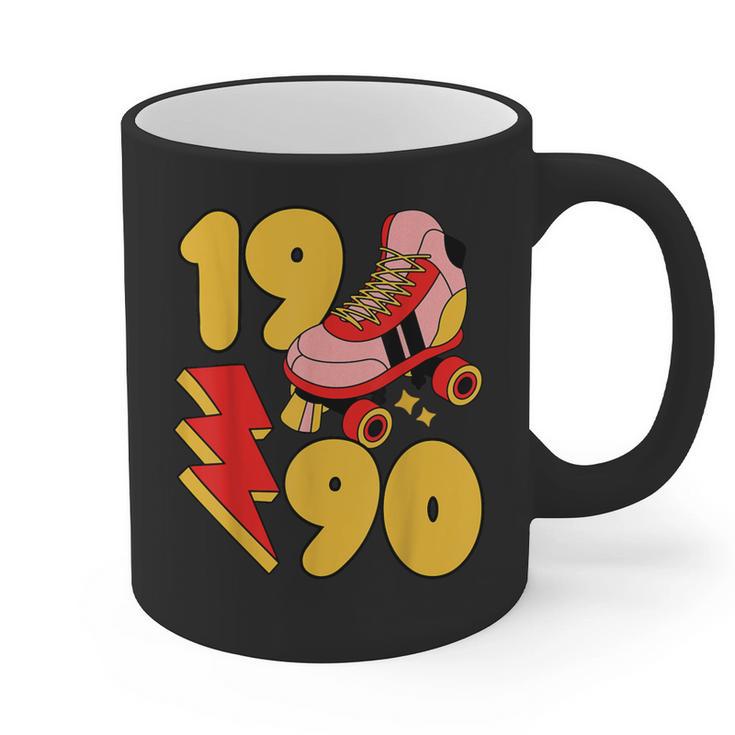 1990 Retro Roller Skate Vintage 90s Nostalgia Collector Graphic Print Coffee Mug