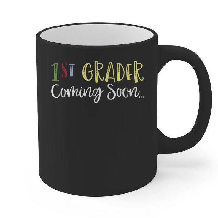 1st Grader Coming Soon Kindergarten Graduation Graphic Print Coffee Mug