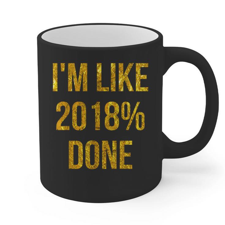 2018 Done High School Senior Graduation New Years Eve Shirt Graphic Print Coffee Mug