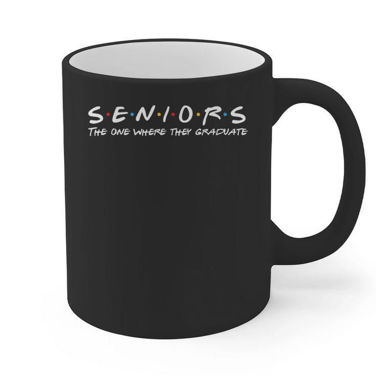 2023 Seniors The One Where They Graduate Graduation Class Graphic Print Coffee Mug
