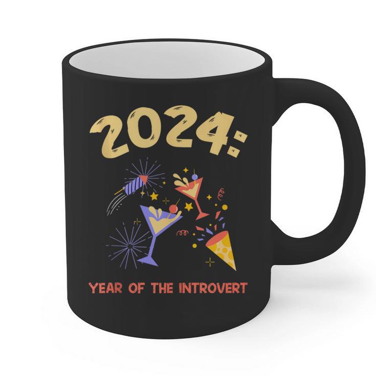 2024 Year Of The Introvert New Year Adventures Graphic Print Coffee Mug