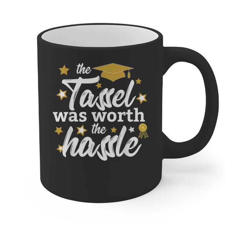 2026 Tassel Graduation The Tassel Was Worth The Hassle Graphic Print Coffee Mug