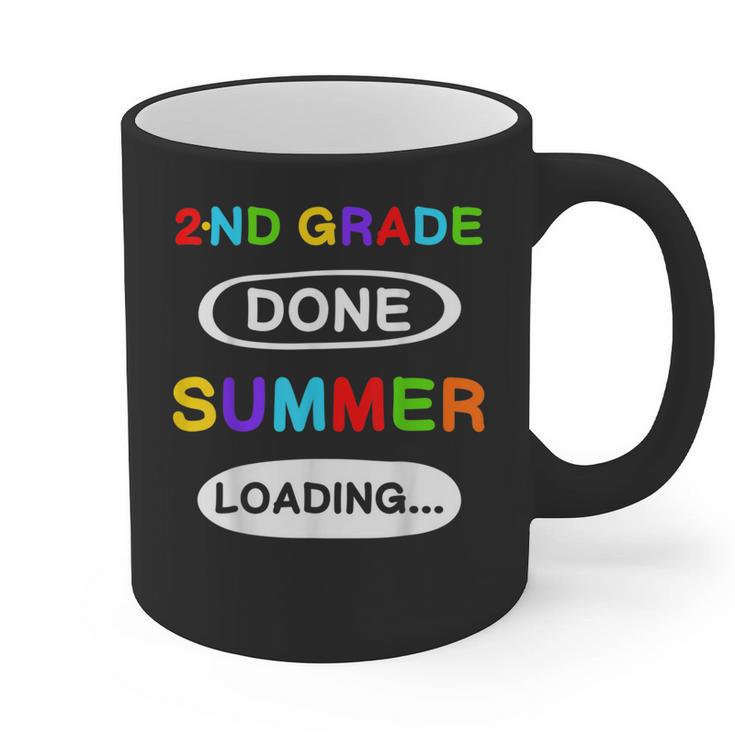 2nd Grade Graduation Shirt 2nd Grade Done Summer Loading Graphic Print Coffee Mug