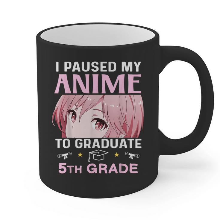 5th Grade Graduation Anime 2025 Graduate Elementary Girls Graphic Print Coffee Mug