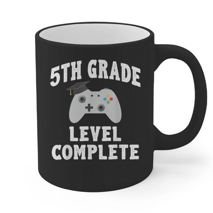5th Grade Level Complete Gamer Class Of 2025 Graduation Graphic Print Coffee Mug