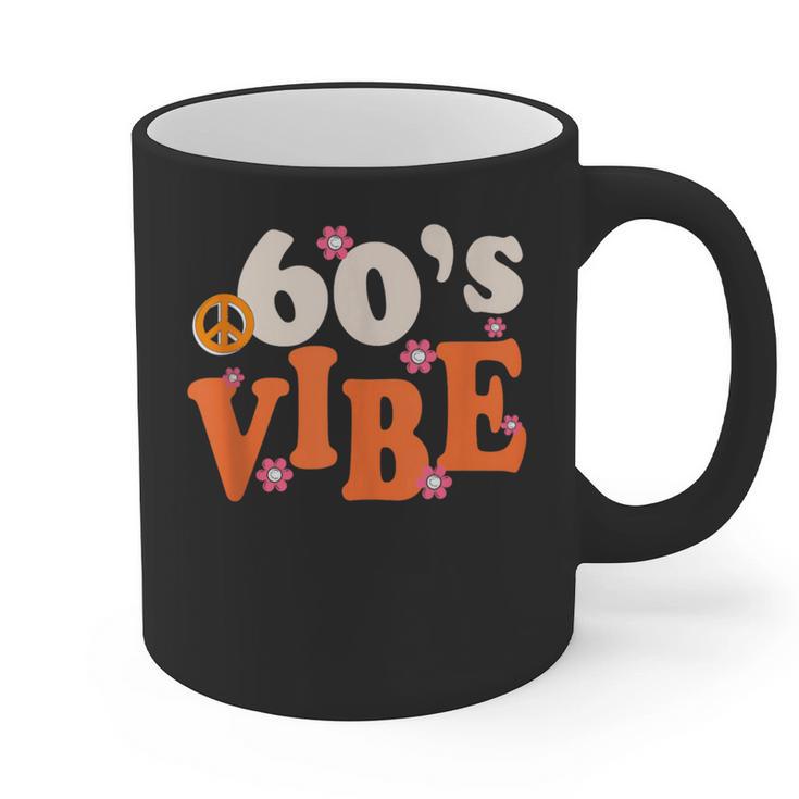 60's Vibe Retro Nostalgia Classic Mixtape Era 1960s Party Graphic Print Coffee Mug