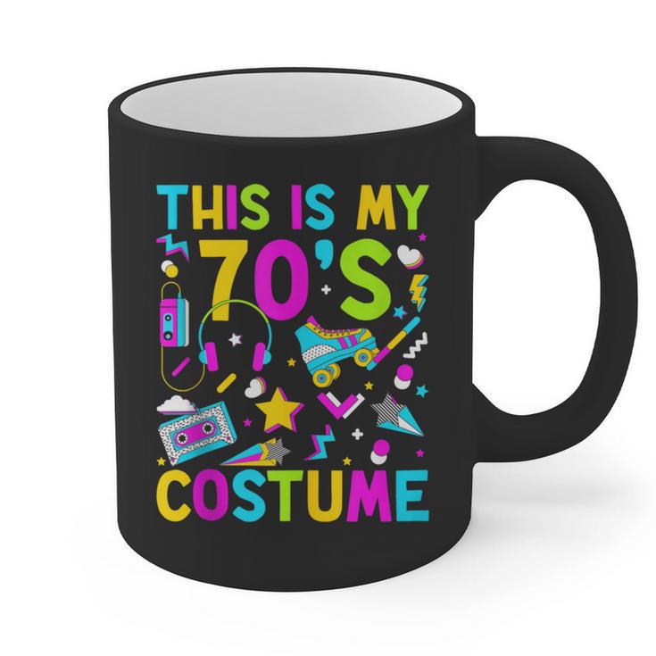 This Is My 70's Costume Nostalgia Mixtape Era 1970s Party Graphic Print Coffee Mug This Is My 70's Costume Nostalgia Mixtape Era 1970s Party Graphic Print Coffee Mug