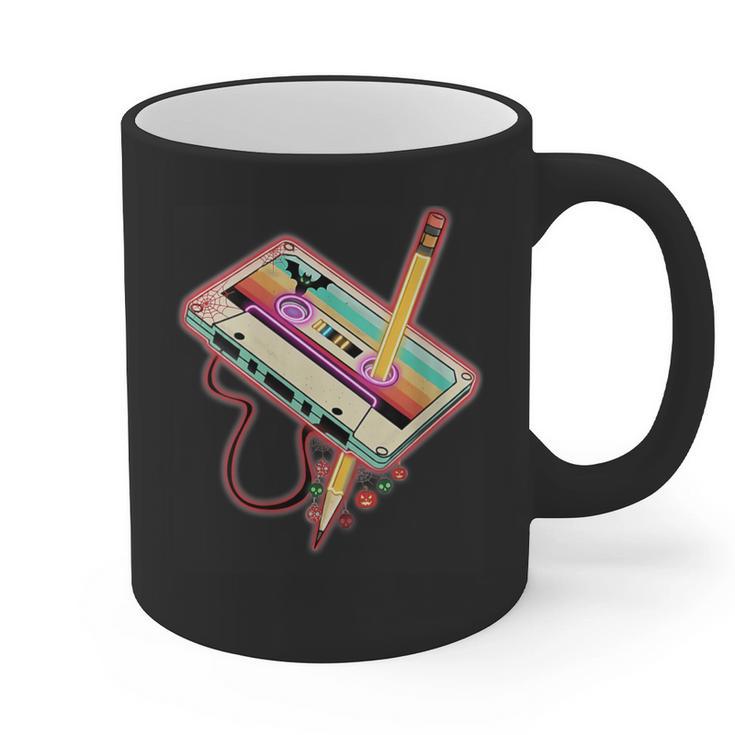 80s 90s Retro Halloween's Party Costume Nostalgia Cassette Graphic Print Coffee Mug 80s 90s Retro Halloween's Party Costume Nostalgia Cassette Graphic Print Coffee Mug