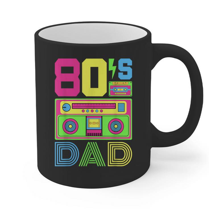 80s Dad 1980s Fashion Eighties Theme Outfit Fathers Day 80's Graphic Print Coffee Mug