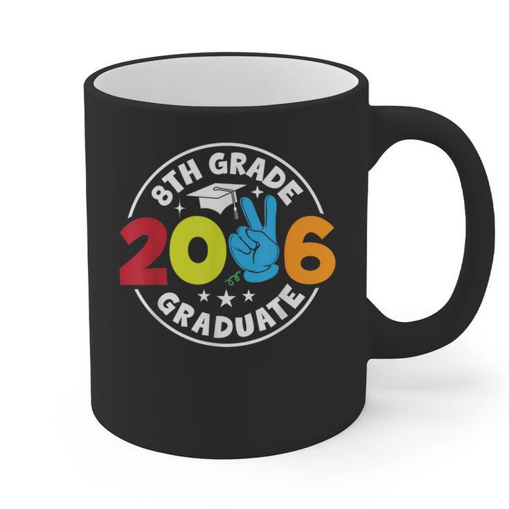 8th Grade 2026 Graduate School Senior Year Graduation Day Graphic Print Coffee Mug