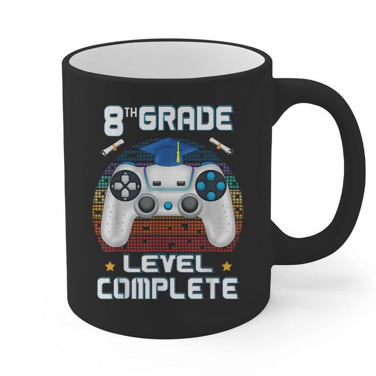 8th Grade Level Complete Graduation Class 2023 Gamer Boys Graphic Print Coffee Mug