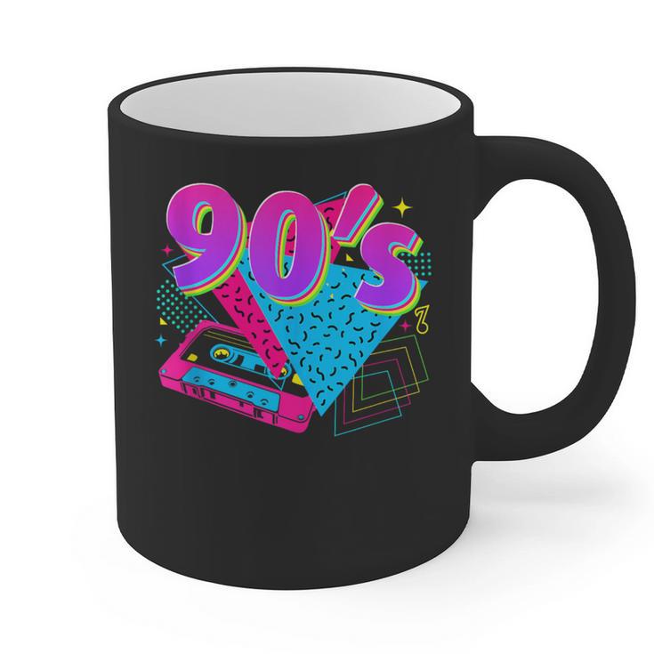 90's Vibe Retro Style Cassette Tape Nostalgia 1990s Party Graphic Print Coffee Mug
