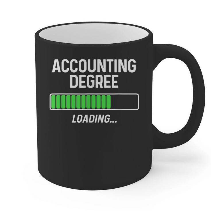 Accounting Degree Loading Shirt Graduation Student Graphic Print Coffee Mug