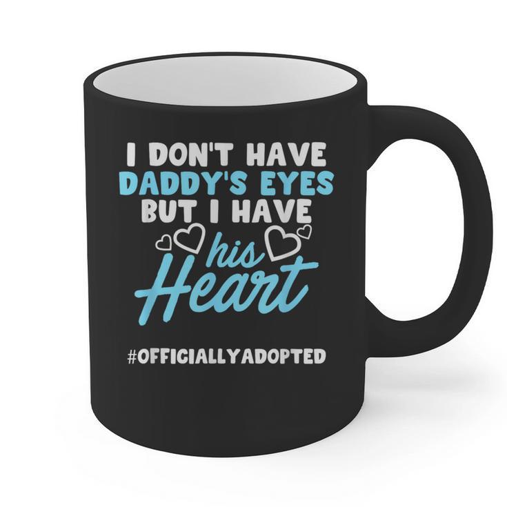 Adoption Announcement Day Dad Heart Small Graphic Print Coffee Mug