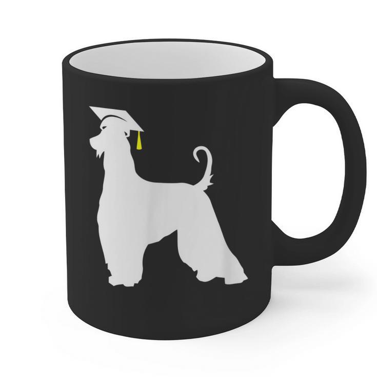 Afghan Hound Graduation Dog Graduate Men Women Kids Graphic Print Coffee Mug