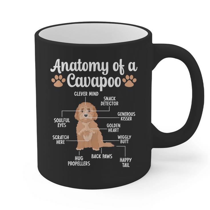 Anatomy Of A Cavapoo Dog Cavapoo Owner Cavapoo Dad Graphic Print Coffee Mug