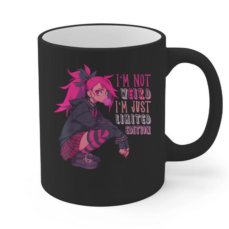 Anime Girl I'm Not Weird Just Limited Edition Introvert Goth Graphic Print Coffee Mug