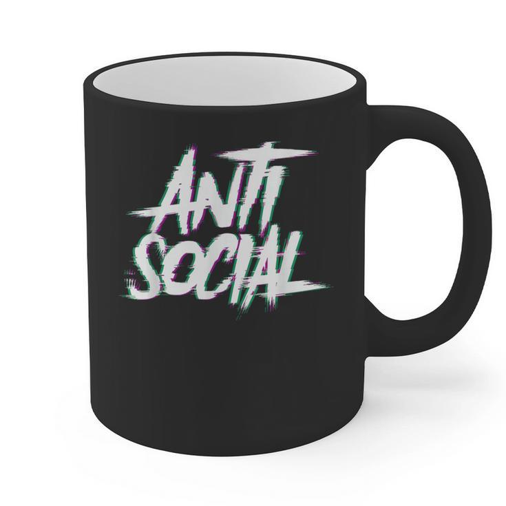 Anti Social Anti Social Club Introvert People Hate Graphic Print Coffee Mug