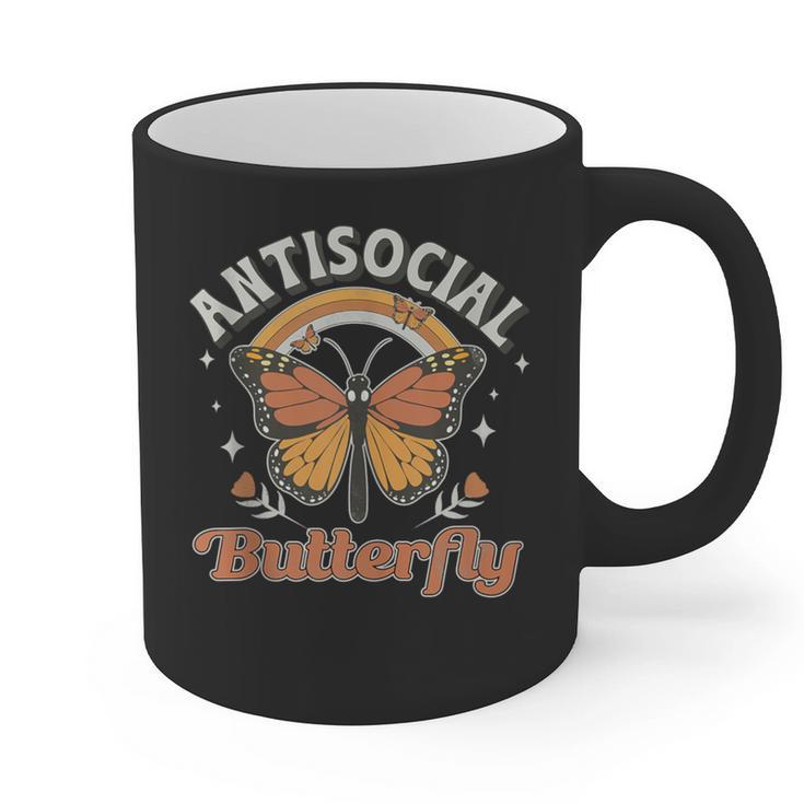 Antisocial Butterfly Tee For Introvert Men Women Girls Graphic Print Coffee Mug Antisocial Butterfly Tee For Introvert Men Women Girls Graphic Print Coffee Mug