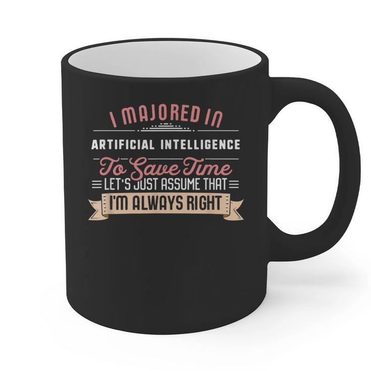 Artificial Intelligence Major Student Shirt Graduation Graphic Print Coffee Mug