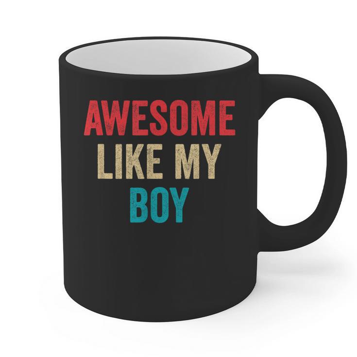 Awesome Like My Boy Mom Dad Graphic Print Coffee Mug
