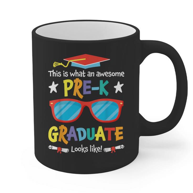 What An Awesome Pre-K Graduate Looks Like 2025 Graduation Graphic Print Coffee Mug