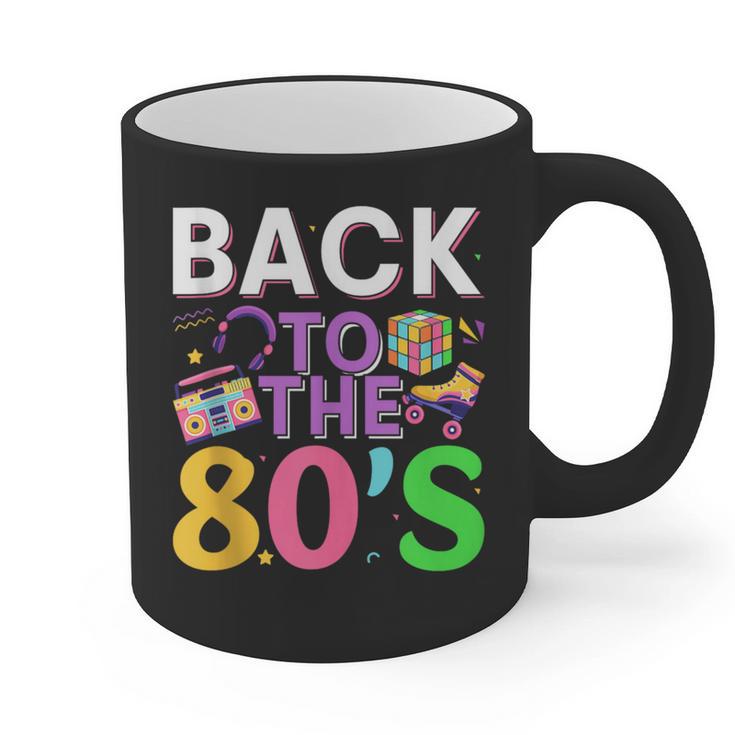 Back To The 80's Mixtape Era Nostalgia Retro 1980 80's Style Graphic Print Coffee Mug