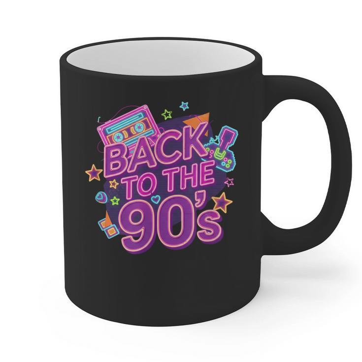 Back To The 90s Retro Nostalgia Graphic Print Coffee Mug