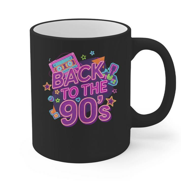 Back To The 90s Retro Nostalgia Graphic Print Coffee Mug