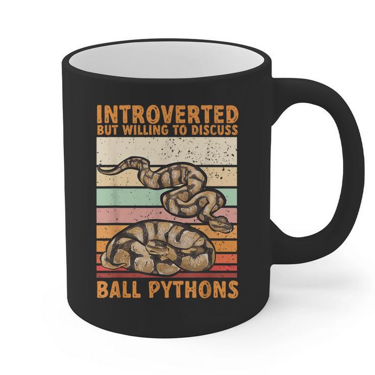Ball Python Snake Introvert Ball Python Graphic Print Coffee Mug