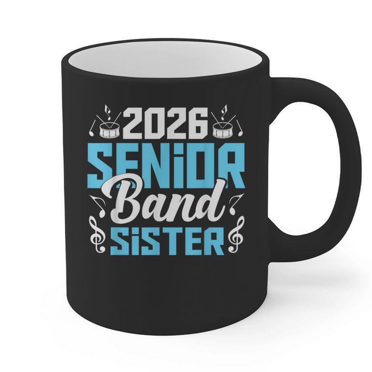 Band Senior Sister Class Of 2026 Senior Band Graduation Graphic Print Coffee Mug