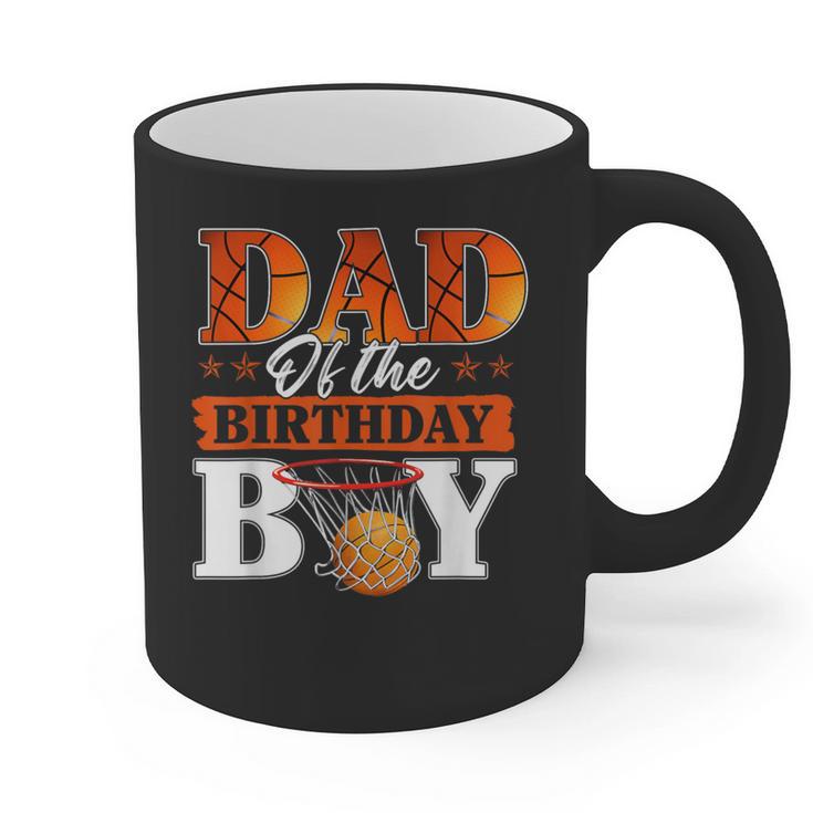 Basketball DAD Of The Birthday Boy Family Matching Graphic Print Coffee Mug