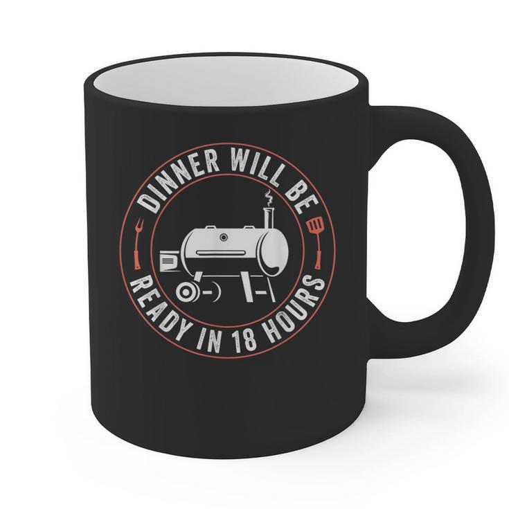 BBQ Dad Smoking Meat Smoker Barbecue Dad Apparel Graphic Print Coffee Mug