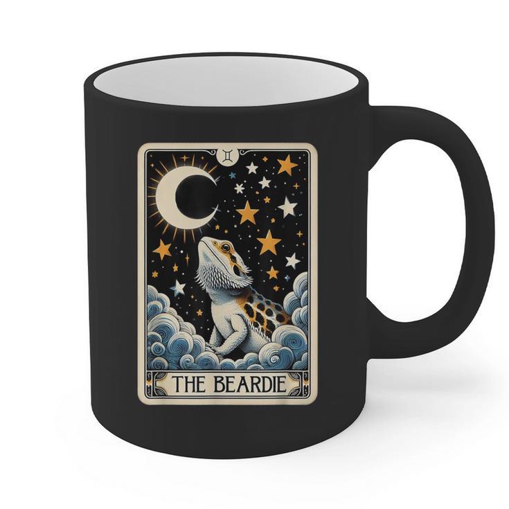 Bearded Dragon Tarot Card Beardie Mom Beardie Dad Men Women Graphic Print Coffee Mug