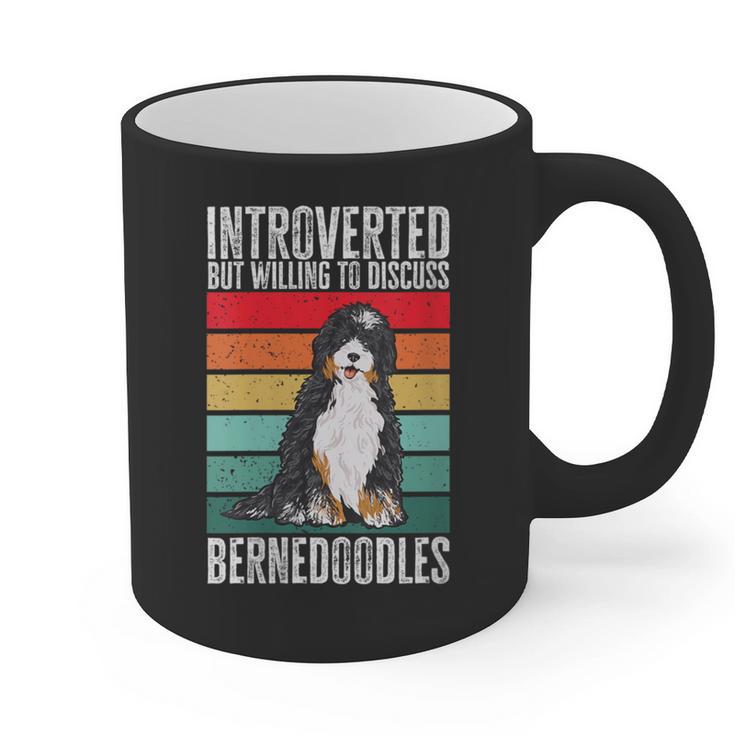 Bernedoodle Dog Introvert Bernedoodle Graphic Print Coffee Mug