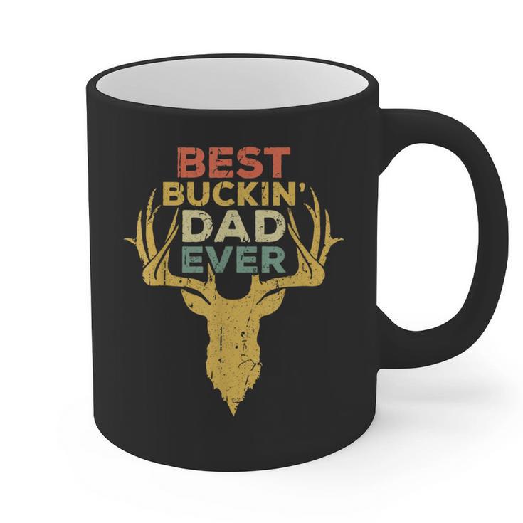 Best Buckin' Dad Ever Shirt Men Hunting Fathers Day Graphic Print Coffee Mug