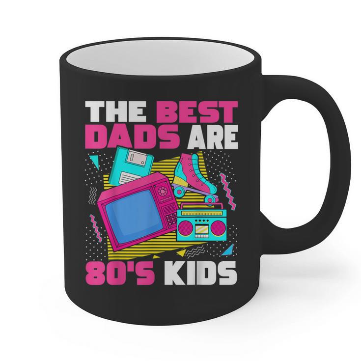 The Best Dads Are 80s Kids 80s Dad Nostalgia Graphic Print Coffee Mug
