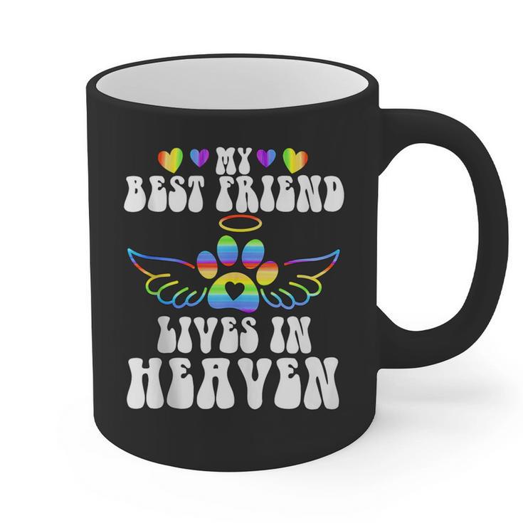 My Best Friend Lives In Heaven Pet Memorial In Memory Of Pet Graphic Print Coffee Mug My Best Friend Lives In Heaven Pet Memorial In Memory Of Pet Graphic Print Coffee Mug