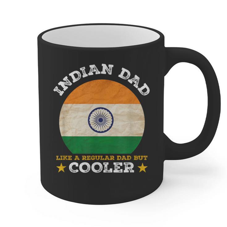 Best Indian Dad Ever Father's Day India Flag Pride Graphic Print Coffee Mug