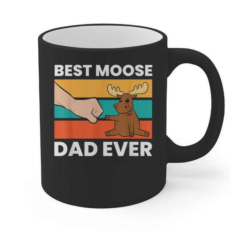 Best Moose Dad Ever Moose Graphic Print Coffee Mug