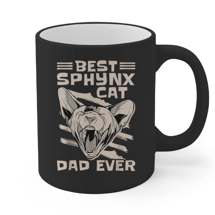 Best Sphynx Cat Dad Ever Apparel For Animal Lover Men Women Graphic Print Coffee Mug